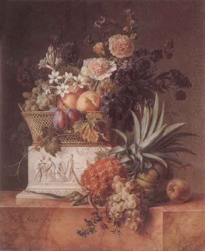 Willem Van Leen Pineapple Jardiniere china oil painting image